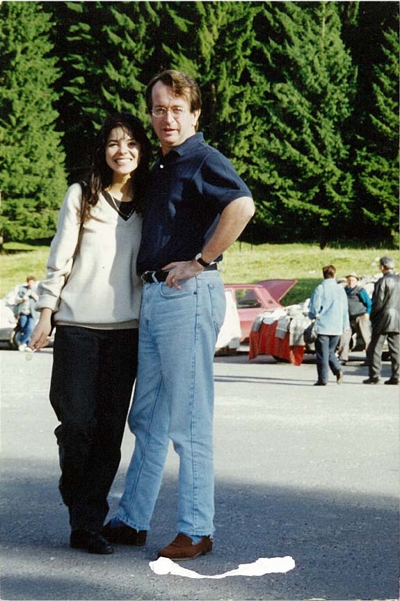prima poza cu sotul meu Martyn, Poiana Brasov, august 1997