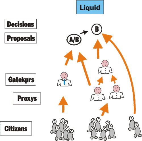 Liquid democracy