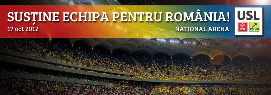 Sustine Echipa Pentru Romania!
