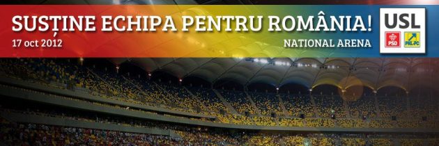 Sustine Echipa pentru Romania si vino alaturi de noi pe National Arena!
