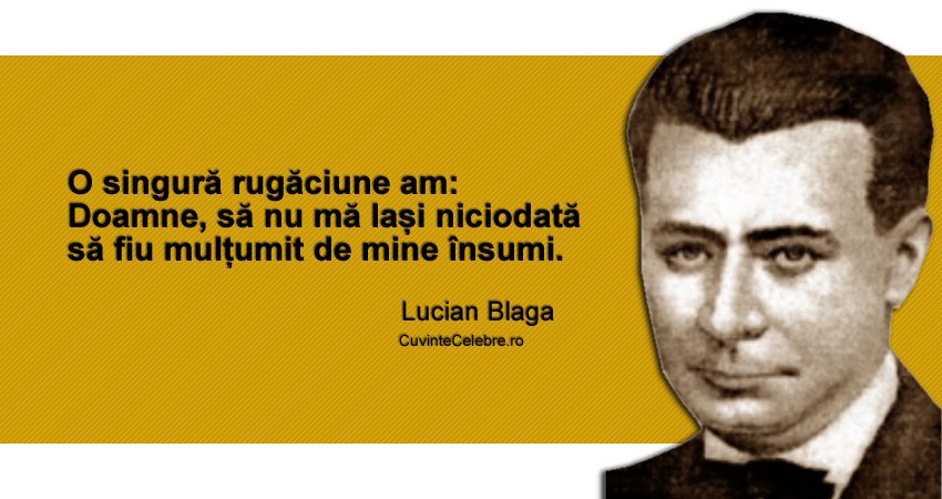 120 ani de la naşterea lui Lucian Blaga