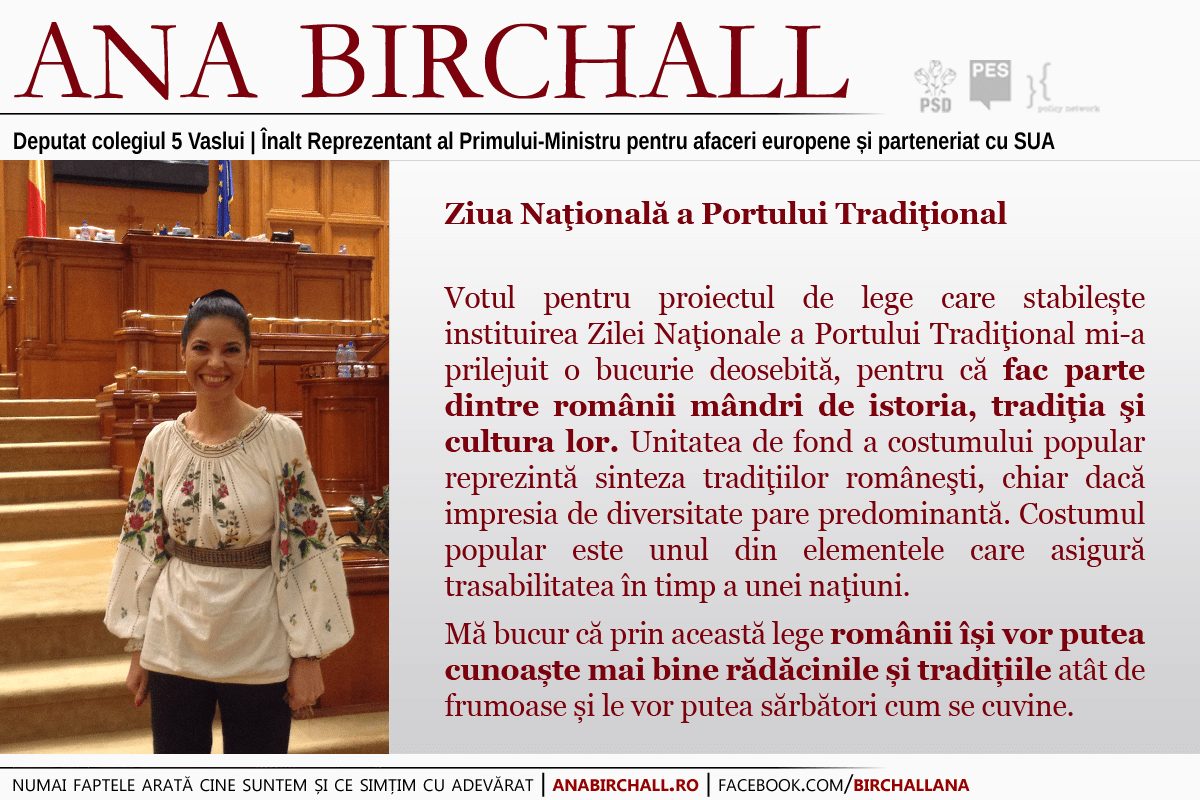 Ziua Naţională a Portului Tradiţional