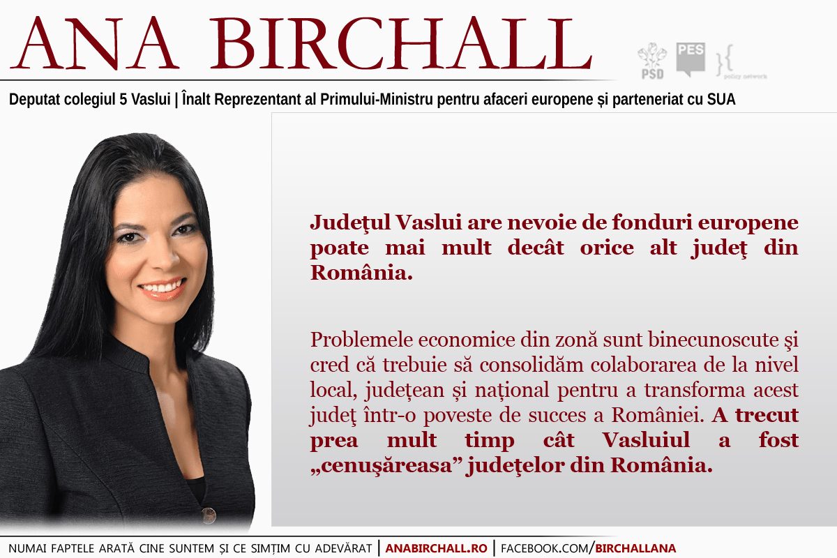 Fonduri europene pentru judeţul Vaslui