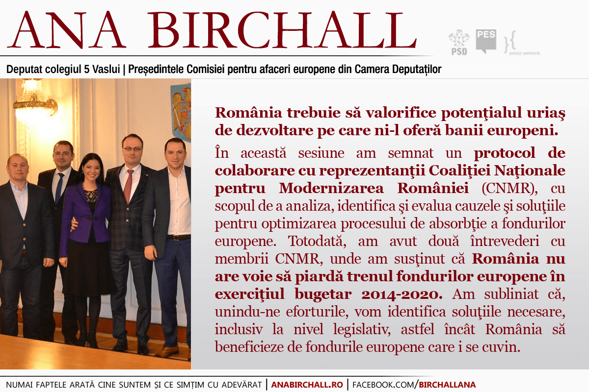 Protocolul de colaborare cu CNMR