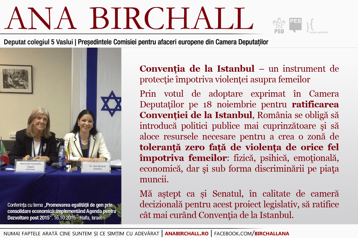 Ratificarea Convenției de la Istanbul