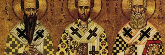 Sfinții Trei Ierarhi: Vasile cel Mare, Grigorie Teologul și Ioan Gură de Aur