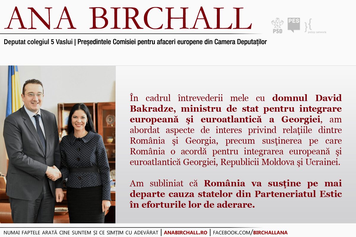România va susține pe mai departe cauza statelor din Parteneriatul Estic în eforturile lor de aderare