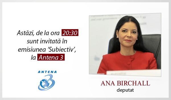 Emisiune Antena 3 – 12 februarie