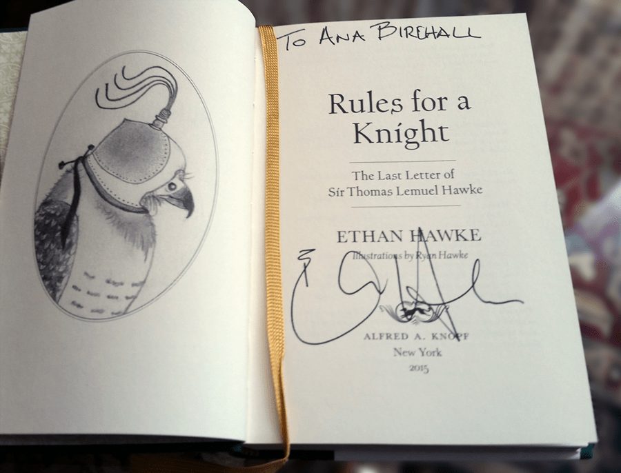 Îi mulțumesc lui Ethan Hawke pentru această surpriză frumoasă!