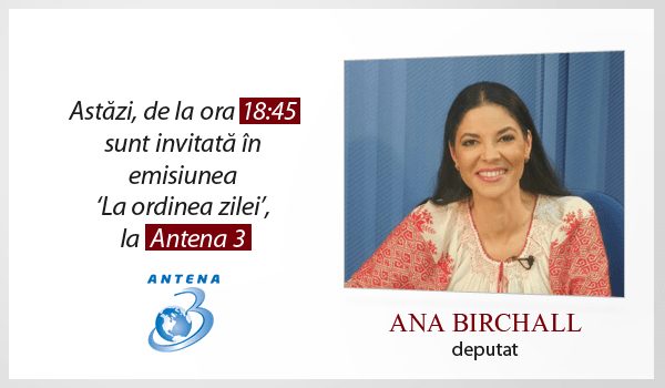 Emisiune Antena 3 – 23 martie