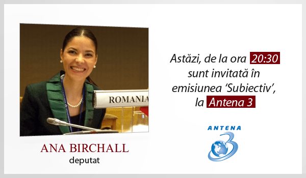 Emisiune Antena 3 – 8 aprilie
