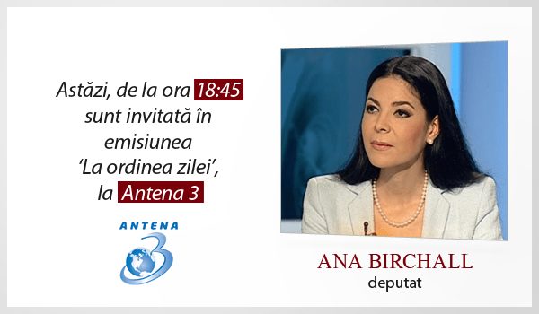 Emisiune Antena 3 – 9 iunie