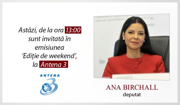 Emisiune Antena 3 – 15 mai