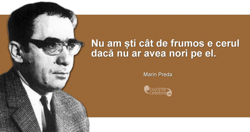94 de ani de la nașterea lui Marin Preda
