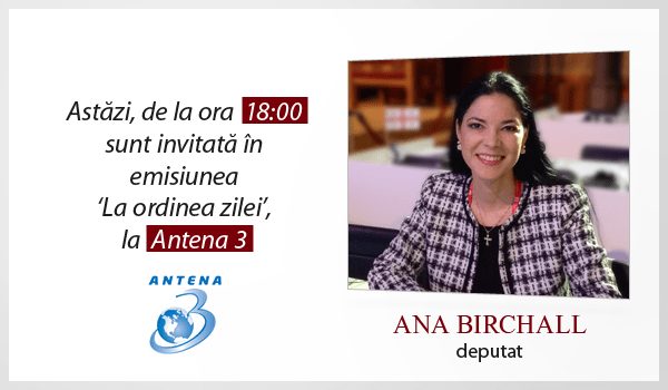 Emisiune Antena 3 – 1 noiembrie