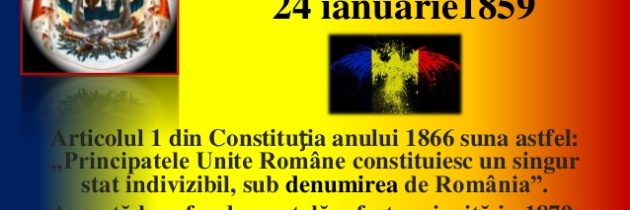 24 ianuarie – 158 de ani de la Unirea Principatelor Române