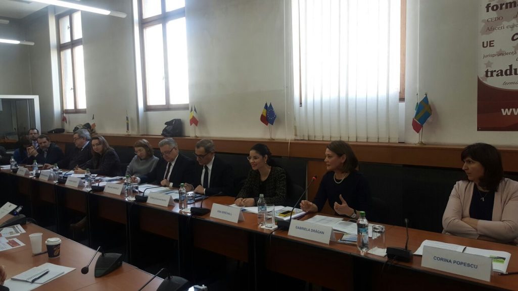 Participarea la dezbaterea cu tema „Securitatea energetică a UE. Participarea României la Uniunea Energetică”, organizată de Institutul European din România