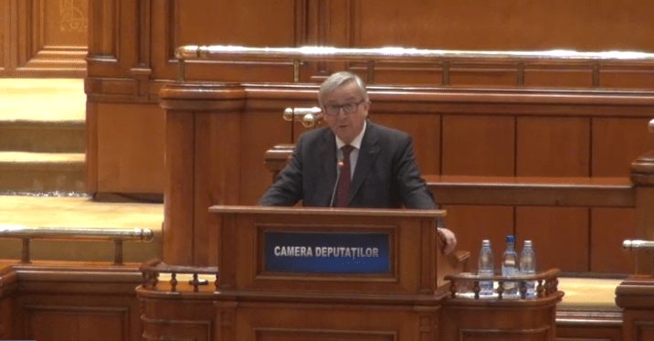 Discursul președintelui CE Jean-Claude Juncker în Parlamentul României