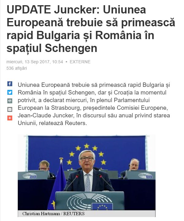 României îi este recunoscut locul de drept în marea familie europeană