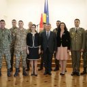 Întrevederea cu militari români și cu reprezentanți ai comunității românești din Polonia