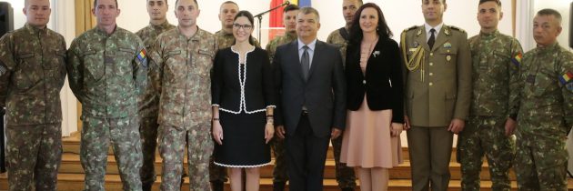 Întrevederea cu militari români și cu reprezentanți ai comunității românești din Polonia