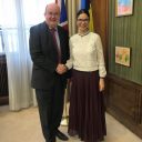 Viceprim-ministrul Ana Birchall l-a primit în vizită de rămas-bun pe Paul Brummel, ambasadorul Marii Britanii la București