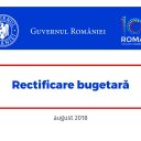 Rectificare bugetară – august 2018