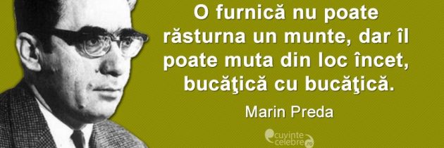 96 de ani de la naşterea lui Marin Preda