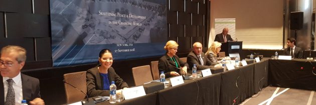 Acum, la începutul conferinței ”Susținerea păcii și a dezvoltării într-o lume în schimbare”, eveniment organizat de Nizami Ganjavi International Center