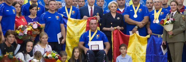 Primirea, de către prim-ministrul Viorica Dăncilă, a echipei care a reprezentat România la Jocurile Invictus desfășurate la Sidney, Australia