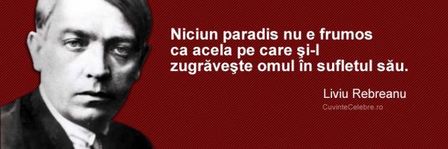 133 de ani de la naşterea scriitorului Liviu Rebreanu