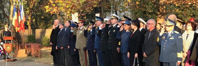 Depuneri de coroane cu ocazia comemorării Zilei Armistițiului