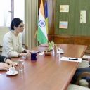 Întâlnire de lucru cu ambasadorul Republicii India la București, E.S. domnul Thanglura Darlong