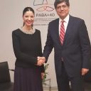 Întrevedere cu  José Valencia, ministrul afacerilor externe din Ecuador