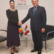 Întrevedere cu ministrul de externe al Peru, Nestor Popolizio