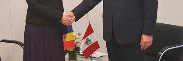 Întrevedere cu ministrul de externe al Peru, Nestor Popolizio